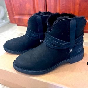 UGG Pasqual black suede boots